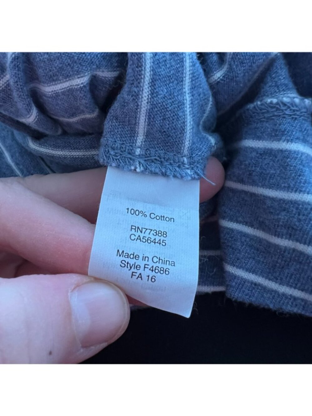 J. Crew Blue Striped Strappy Cotton Jersey Midi Dress Women's Size Medium - Picture 10 of 10